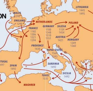 Wydalenie Żydów w Europie od 1100 roku