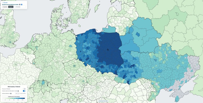 Powiązania społeczne Warszawy z innymi regionami Europy, 2026