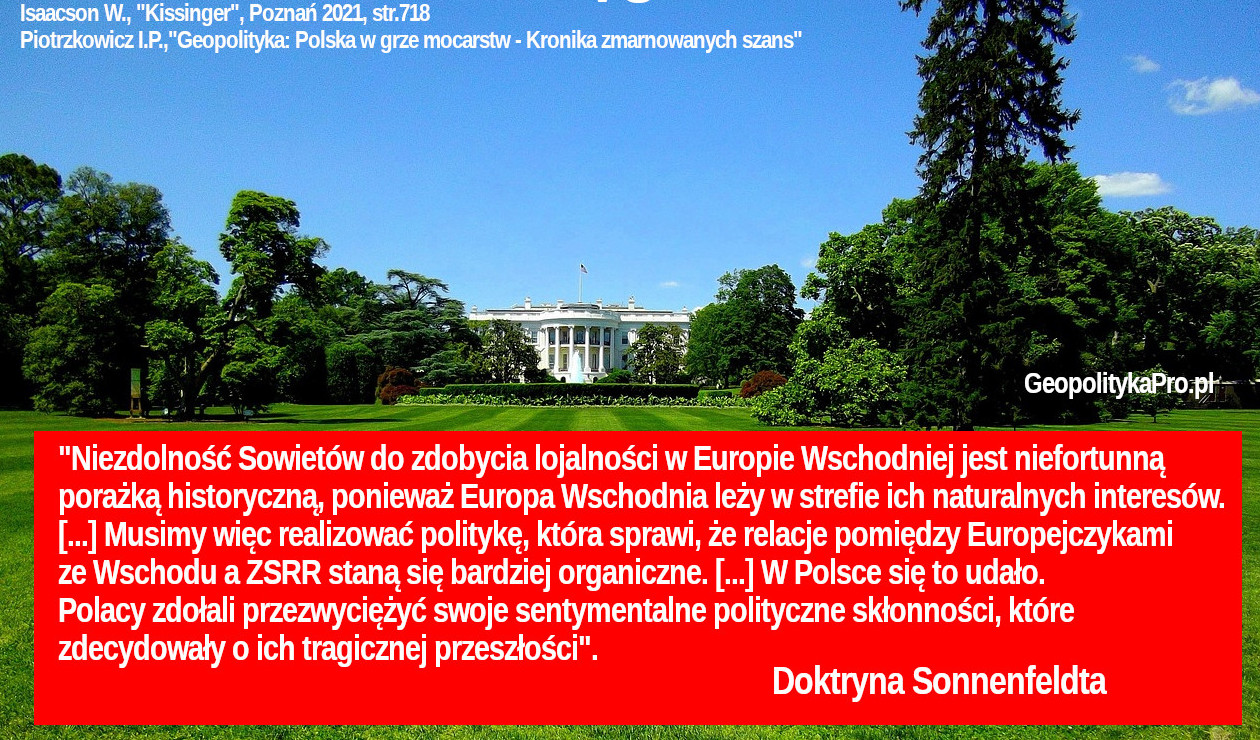Jedyna amerykańska doktryna dotycząca Polski i Europy Środkowej - Doktryna Sonnenfeldta
