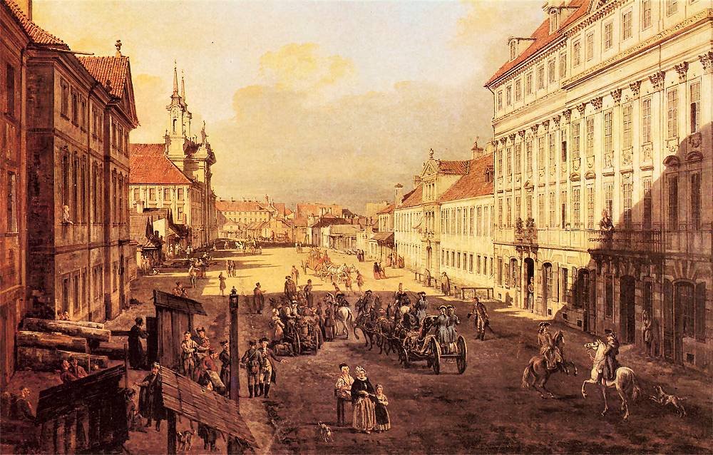 Bernardo Bellotto, Ulica Długa, 1777, olej na płótnie, Zamek Królewski w Warszawie