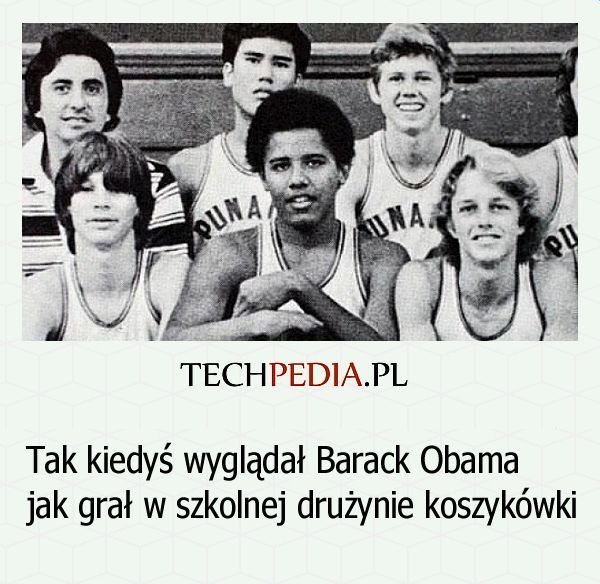 Tak kiedyś wyglądał Barack Obama jak grał w szkolnej drużynie koszykówki