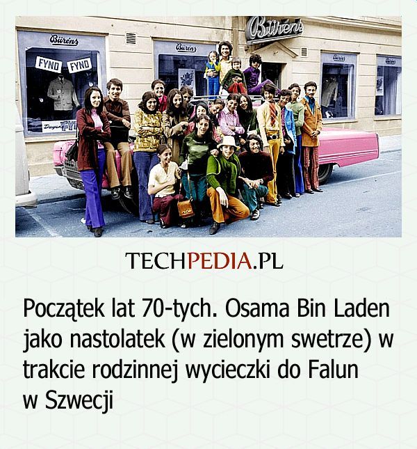 Osama Bin Laden podczas wycieczki do Szwecji