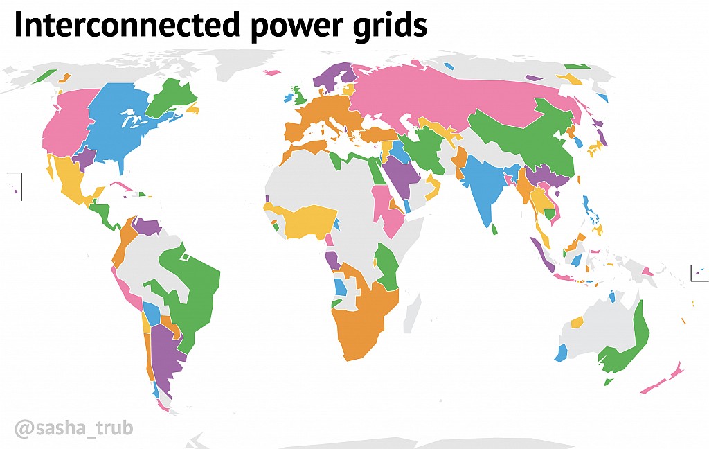 Połączone sieci energetyczne - autor: Sasha Trubetskoy