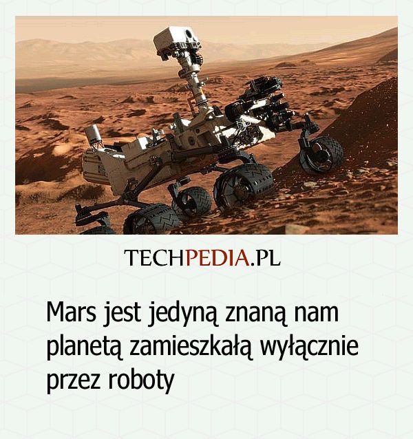 Mars jest jedyną znaną nam planetą zamieszkałą wyłącznie przez roboty