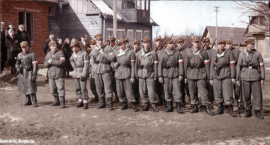 4 V 1944r. Kresowi Straceńcy z 3 Brygady Wileńskiej AK rozgromili w Turgielach  bandytów z Litewskiego Korpusu Posiłkowego ..