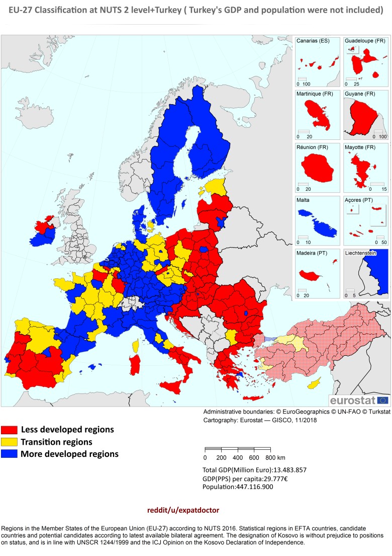 Możliwa regionalna klasyfikacja gospodarcza i konsekwencje dla UE w przypadku przystąpienia Turcji