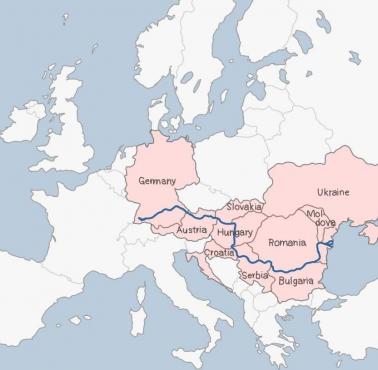 Kraje przez które przepływa Dunaj