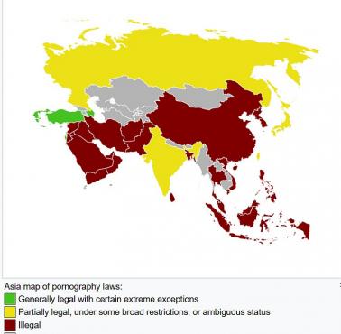 Legalność pornografii w Azji