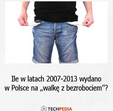 Ile w latach 2007-2013 wydano w Polsce na „walkę z bezrobociem”?