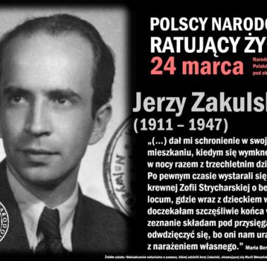 Jerzy Zakulski - prawnik i jeden z Żołnierzy Wyklętych (oficer NSZ) - w czasie okupacji we własnym mieszkaniu ukrywał ...