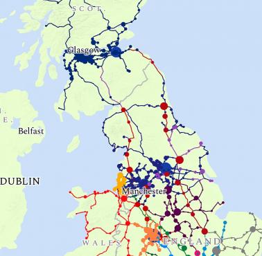 Sieć kolejowa na Wyspach Brytyjskich