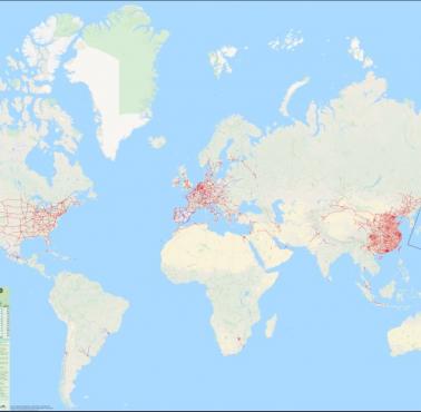 Każda autostrada na świecie według Google Maps, 2020