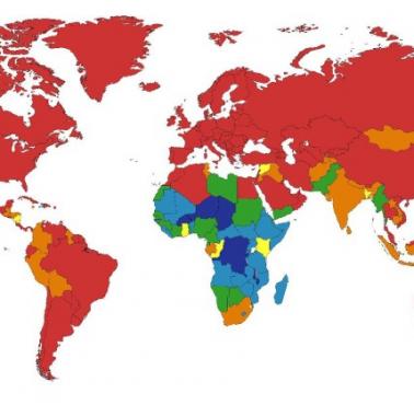 Dostęp do elektryczności w poszczególnych państwach świata (dane 2018)