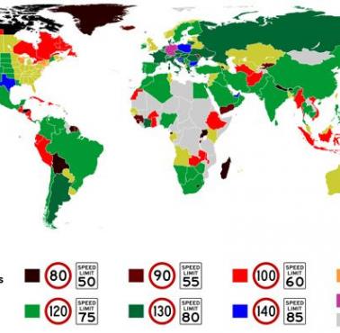Maksymalny limit prędkości na świecie