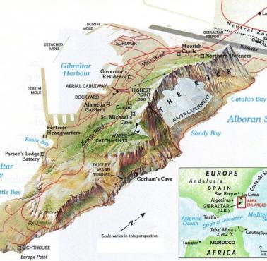 Mapa Gibraltaru