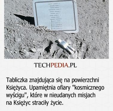 Tabliczka pamiątkowa na Księżycu