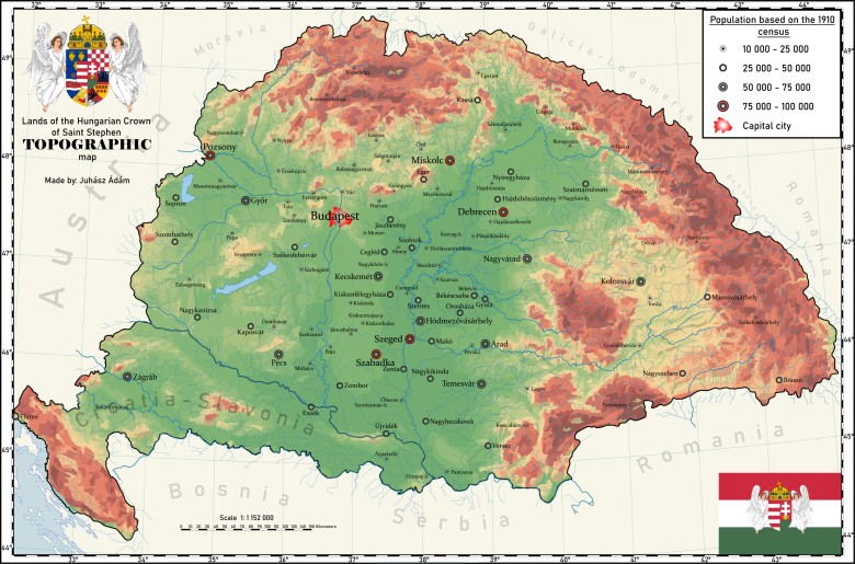 Mapa Królestwa Węgier