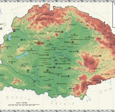 Mapa Królestwa Węgier
