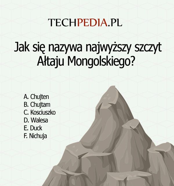 Jak się nazywa najwyższy szczyt Ałtaju Mongolskiego?