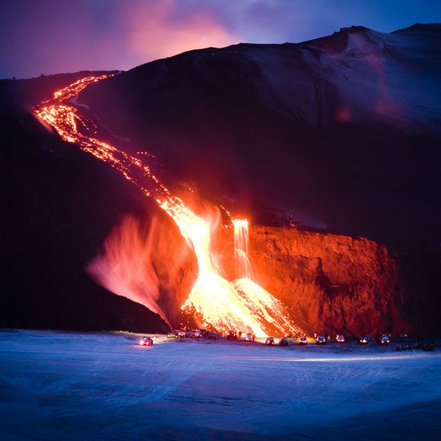 Islandzki wulkan Eyjafjallajkull