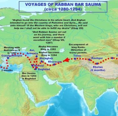 Podróż mnicha Rabbana Bar Sauma, 1280-1294