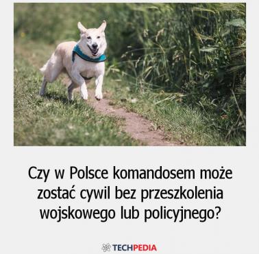 Czy w Polsce komandosem może zostać cywil bez przeszkolenia wojskowego lub policyjnego?