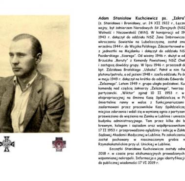 Adam Stanisław Kuchciewicz (Wiktor) był jednym z ostatnich Dowódców Polskiego Powstania Antykomunistycznego ...