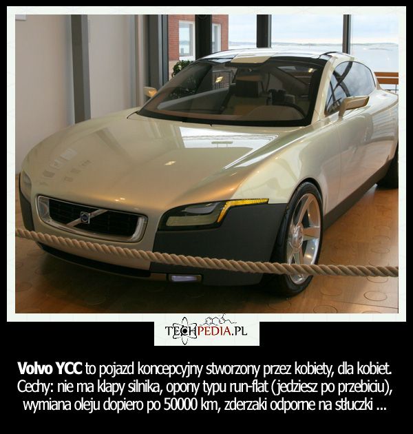 Volvo YCC to pojazd koncepcyjny stworzony przez kobiety, dla kobiet.