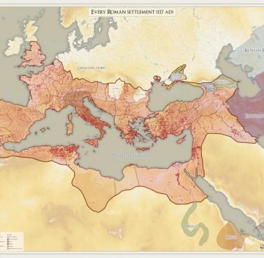 Każda osada Imperium Rzymskiego od 117 roku n.e.