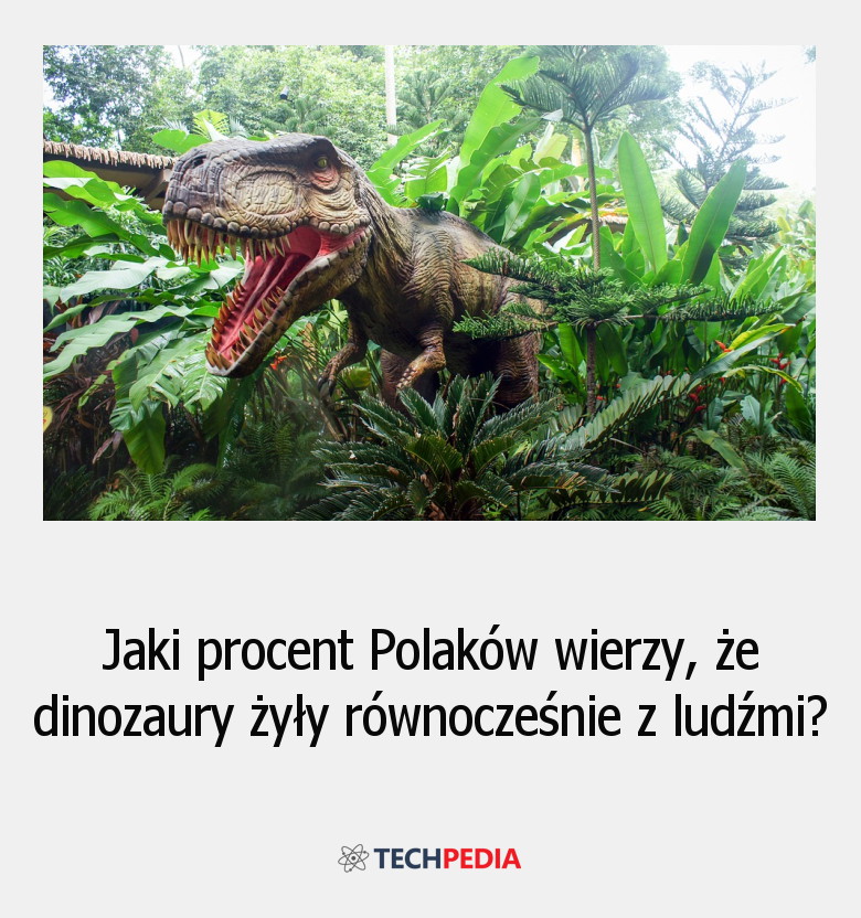Jaki procent Polaków wierzy, że dinozaury żyły równocześnie z ludźmi?