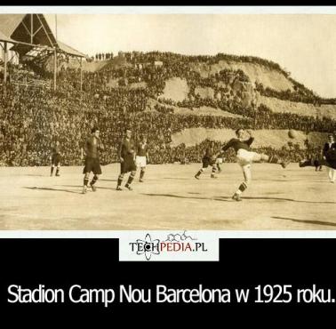 Stadion Camp Nou Barcelona w 1925 roku.