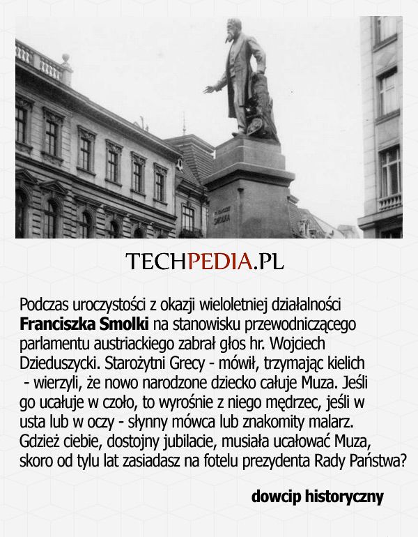 Podczas uroczystości z okazji wieloletniej działalności Franciszka Smolki na stanowisku przewodniczącego parlamentu ...