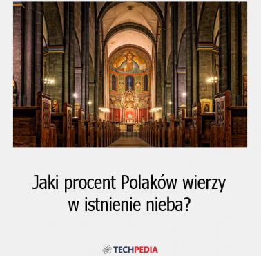 Jaki procent Polaków wierzy w istnienie nieba?