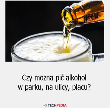 Czy można pić alkohol w parku, na ulicy, placu?