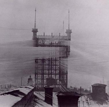 Sztokholm (1887) wieża telefoniczna łącząca 5000 linii telefonicznych.