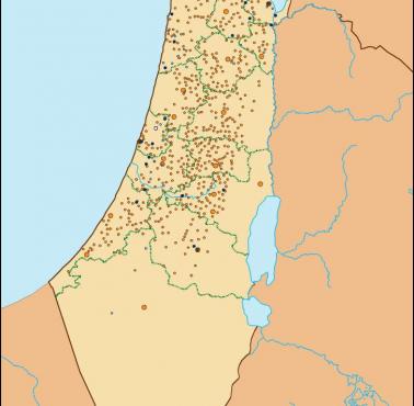 Mapa Palestyny w latach 1878-1927