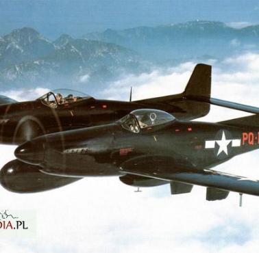 North American P-82 Twin Mustang - powstały przez połączenie dwóch kadłubów samolotu P-51 Mustang.