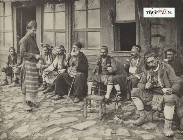 Kawiarnia w Konstantynopolu - obecnie Stambuł (Turcja).