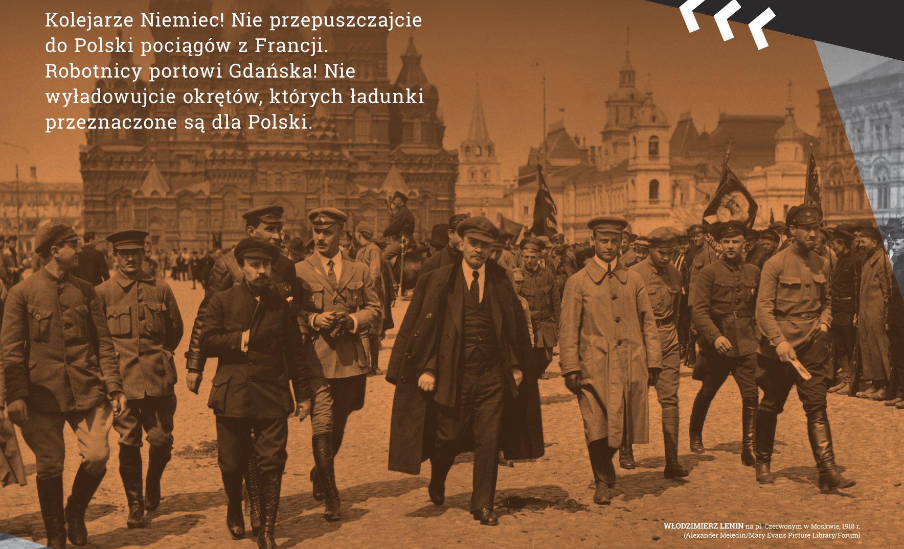 „Robotnicy fabryk amunicyjnych Francji, Anglii, Włoch i Ameryki! Nie wyrabiajcie dla ... Lenin