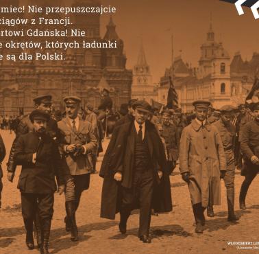 „Robotnicy fabryk amunicyjnych Francji, Anglii, Włoch i Ameryki! Nie wyrabiajcie dla ..." Lenin