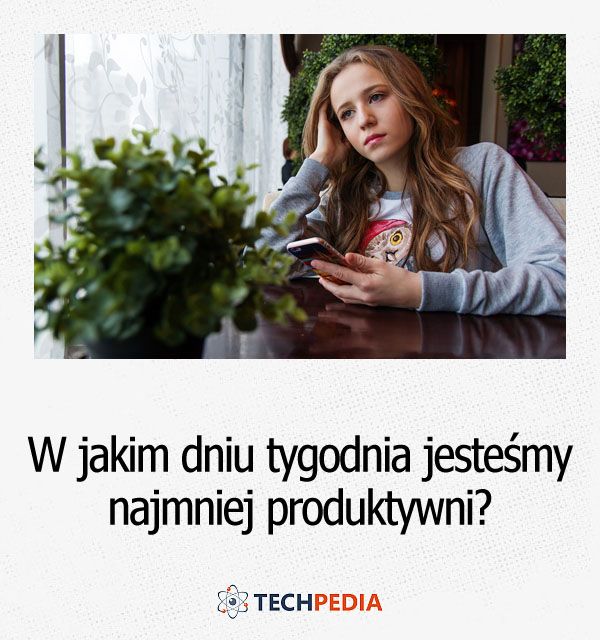 W jakim dniu tygodnia jesteśmy najmniej produktywni?