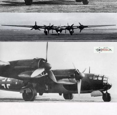 Lata 1942-43 - prototyp niemieckiego bombowca strategicznego Messerschmitt Me 264 (Amerika Bomber).