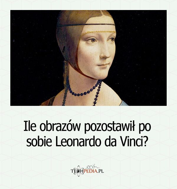Ile obrazów pozostawił po sobie Leonardo da Vinci?