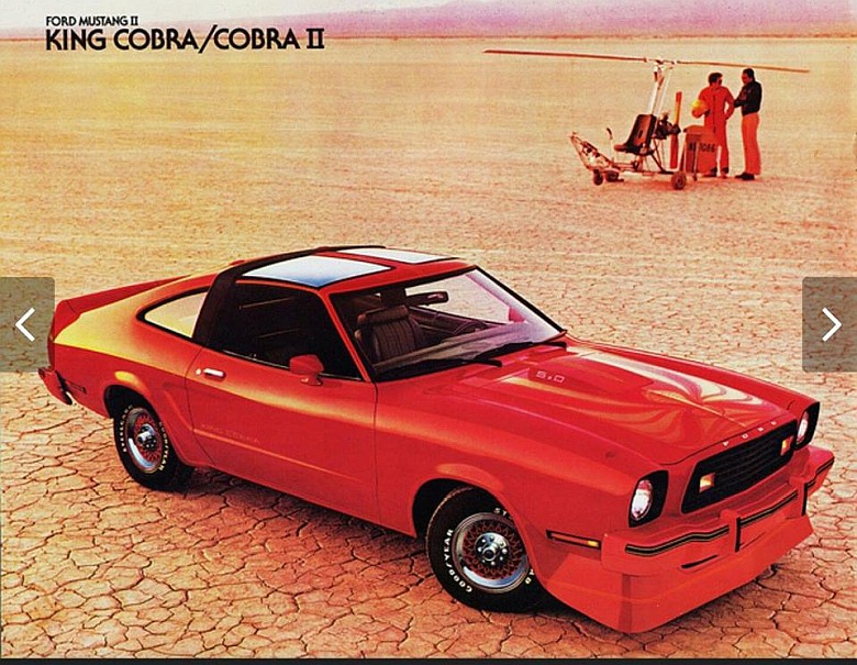 Reklama Forda Mustanga II King Cobra z roku 1978