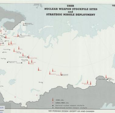 Rosyjskie obiekty nuklearne w ZSRR, źródło CIA