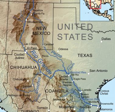 Dopływy i dorzecze Rio Grande
