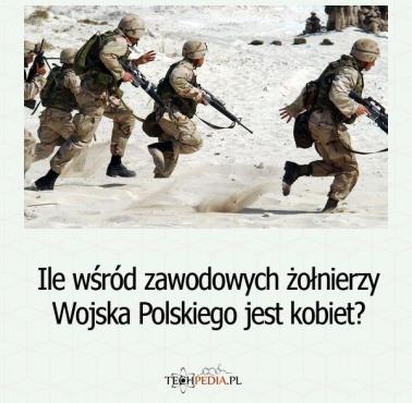 Ile wśród zawodowych żołnierzy Wojska Polskiego jest kobiet?
