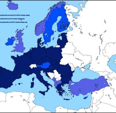 Państwa członkowskie UE i NATO w Europie, 2021