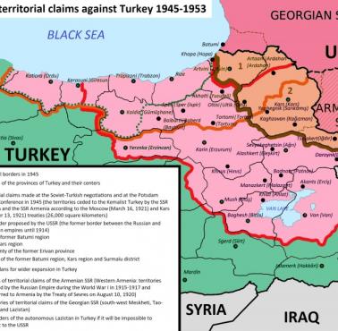Roszczenia terytorialne Związku Radzieckiego wobec Turcji w latach 1945-1953