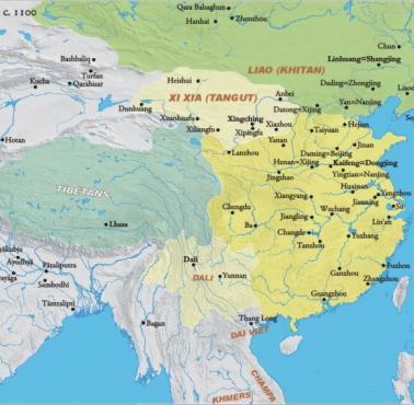 Chiny i sąsiedzi w 1100 roku